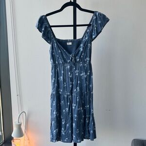 Hollister Blue Floral Dress